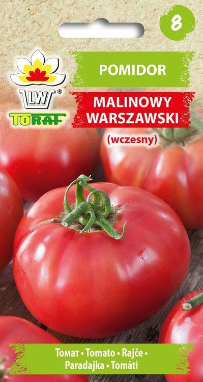 Pomidor gruntowy wysoki Malinowy Warszawski - 0,5g TORAF (ID:1638)