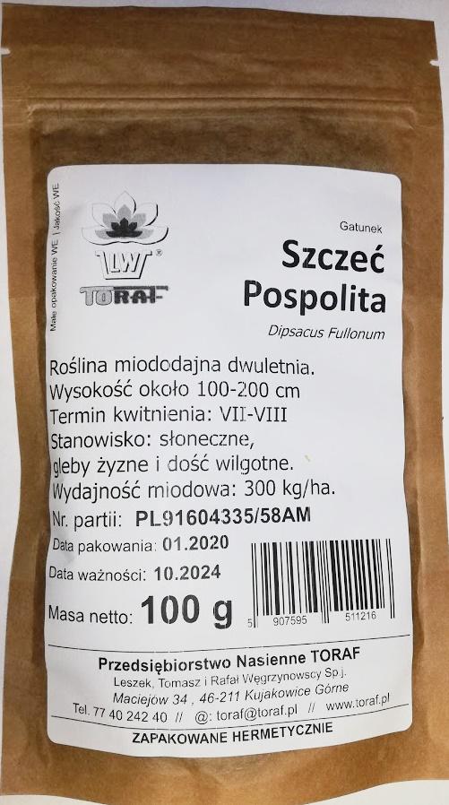 Nasiona SZCZE POSPOLITA rolina miododajna - 100g