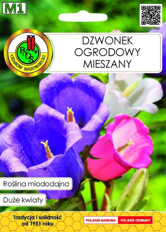 Dzwonek ogrodowy MIESZANY, miododajny - 1g PNOS (2070)