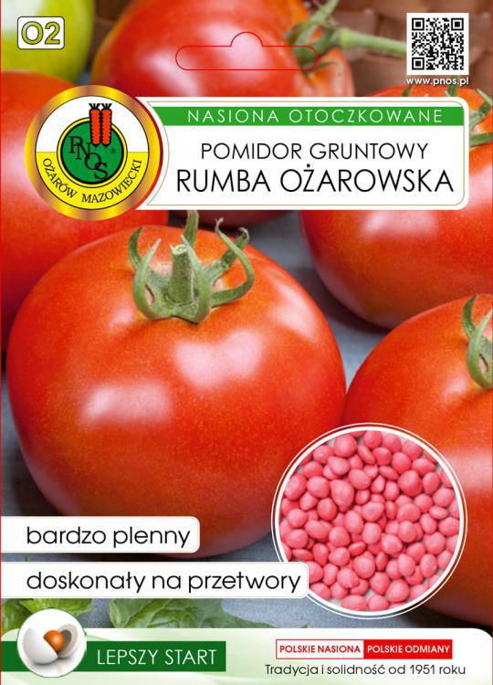 Pomidor gruntowy RUMBA OAROWSKA - 100 szt. nasion OTOCZKOWANE - PNOS (ID:4345)