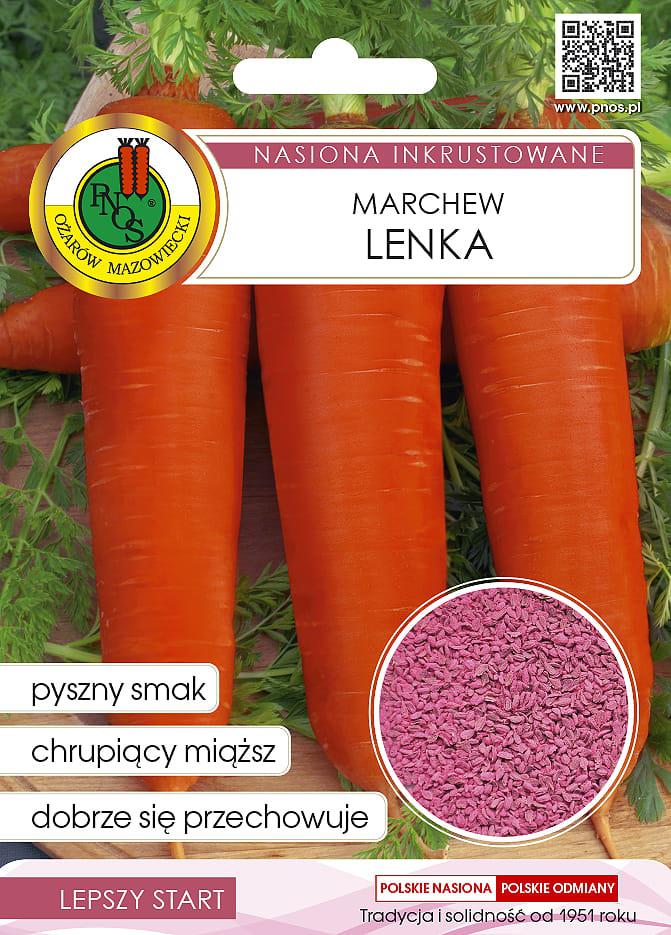 Marchew jadalna LENKA - 5g - nasiona INKRUSTOWANE - PNOS (ID:4367)