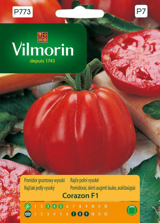 Pomidor gruntowy CORAZON F1 (typ Bawole Serce) - 0,1g - VILMORIN GARDEN (ID:4468)