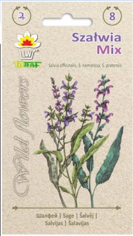 Nasiona szawia MIX odmian - Wild Flower - 0,5g TORAF (ID:4435)